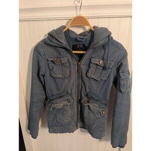 Jack BB Dakota Cargo Jacket Size S Lake Blue Bella Swan Core Twilight Y2K